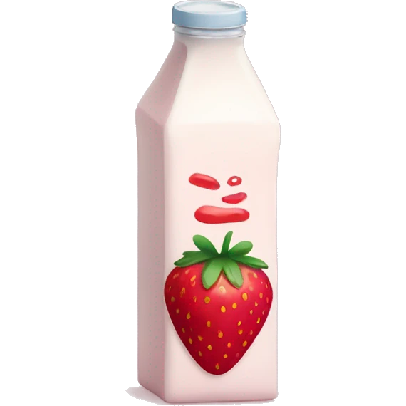 strawberry milk carton emoji