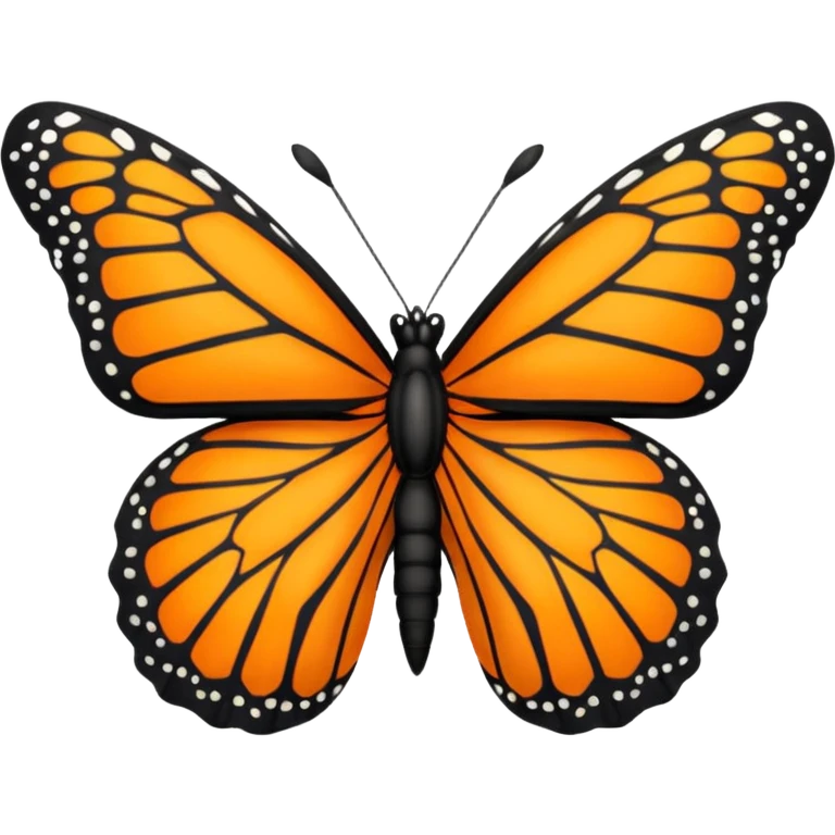 Monarch butterfly emoji