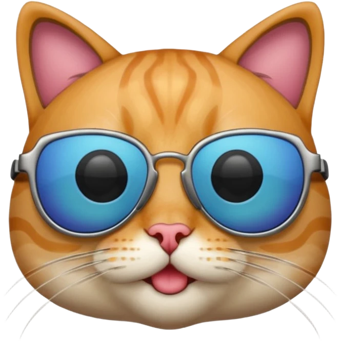 Cat wearing sunglasses emoji