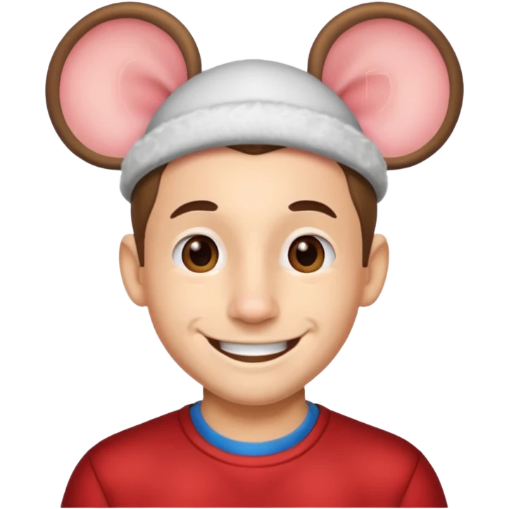 man with mouse ears emoji