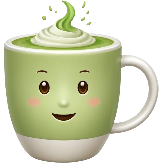 Matcha latte emoji