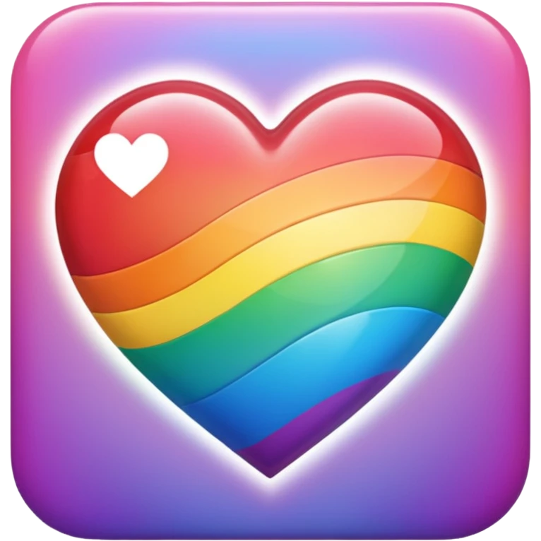 rainbow pride heart emoji