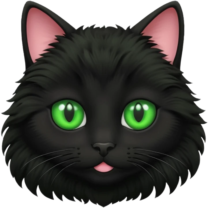 Black Kitty face emoji