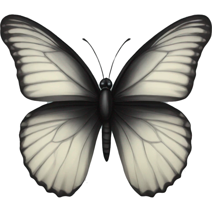 black butterfly emoji