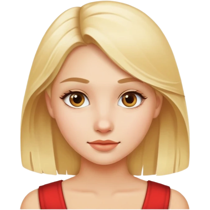 Красивая девушка блондинка  emoji