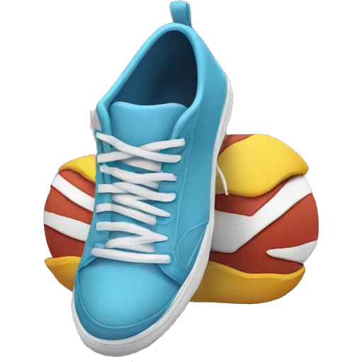 sneaker on top of person emoji