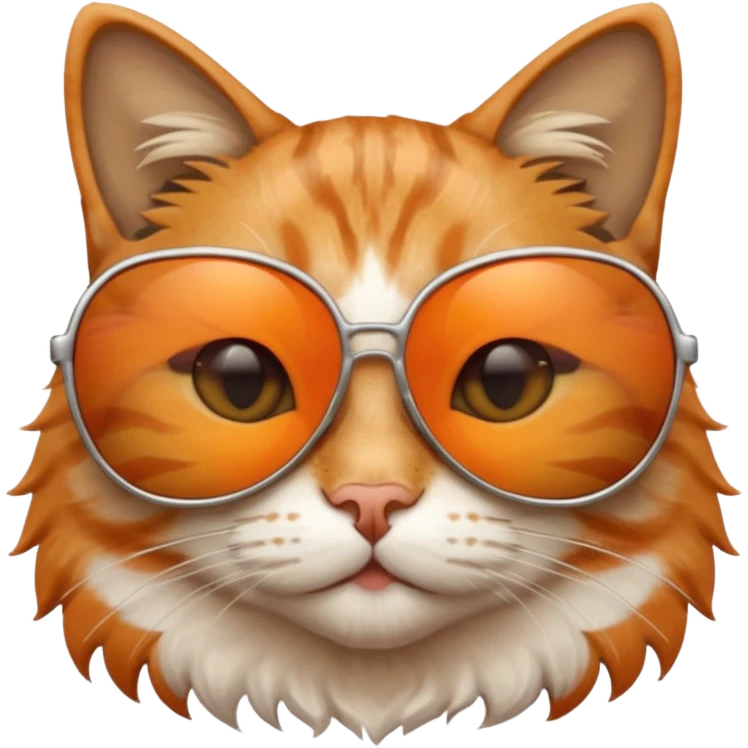 Cat wearing sunglasses emoji