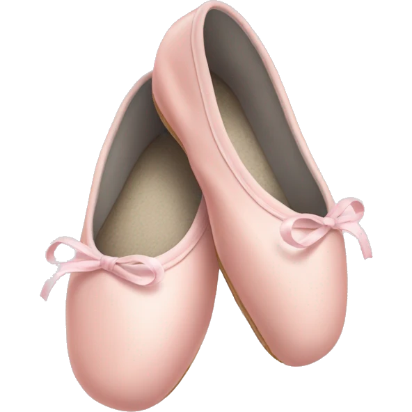 Pale pink ballet shoes emoji