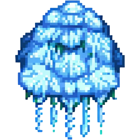 Cloud with rain emoji