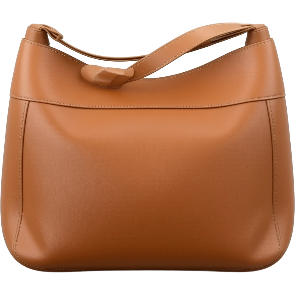 leather slouchy tote bag emoji