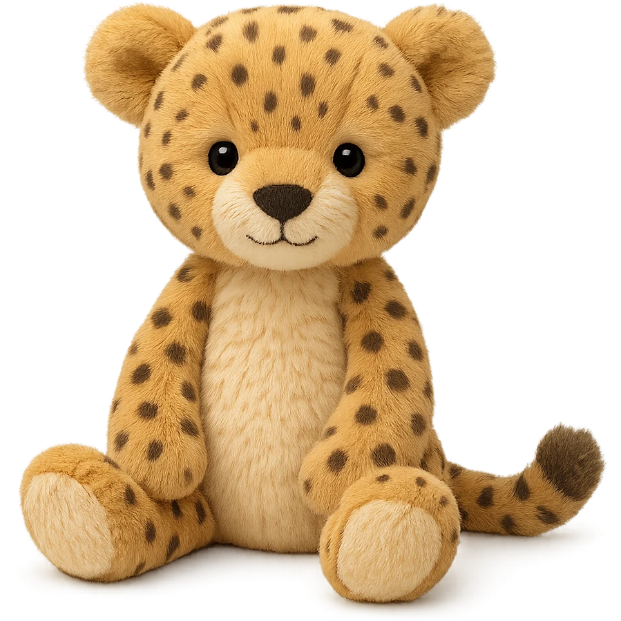 cute baby cheetah jellycat plushie emoji