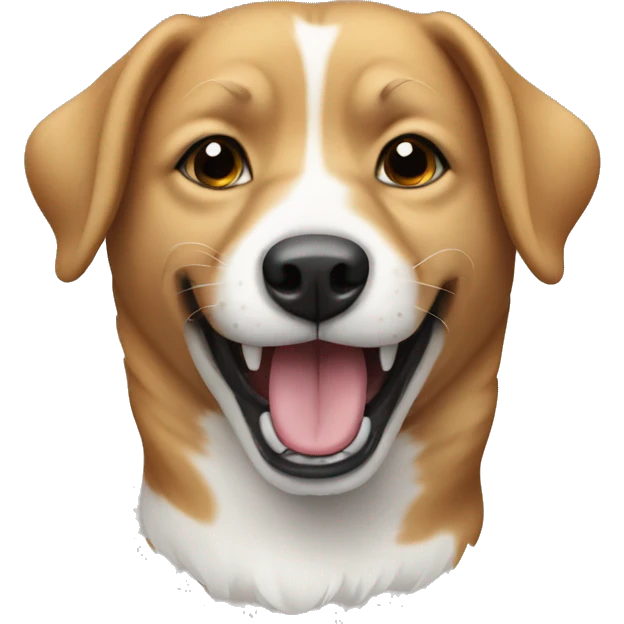 Dog  white teeth emoji