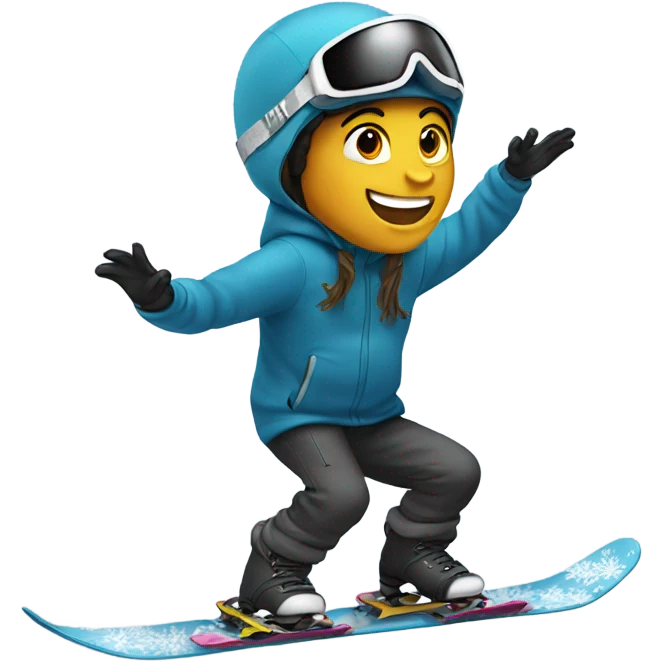 13 year old snow boarding  emoji