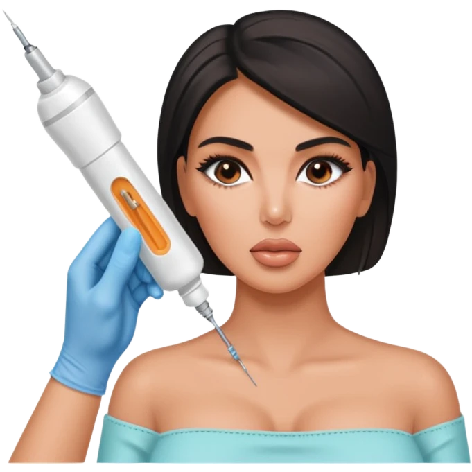 Kim Kardashian getting injections emoji