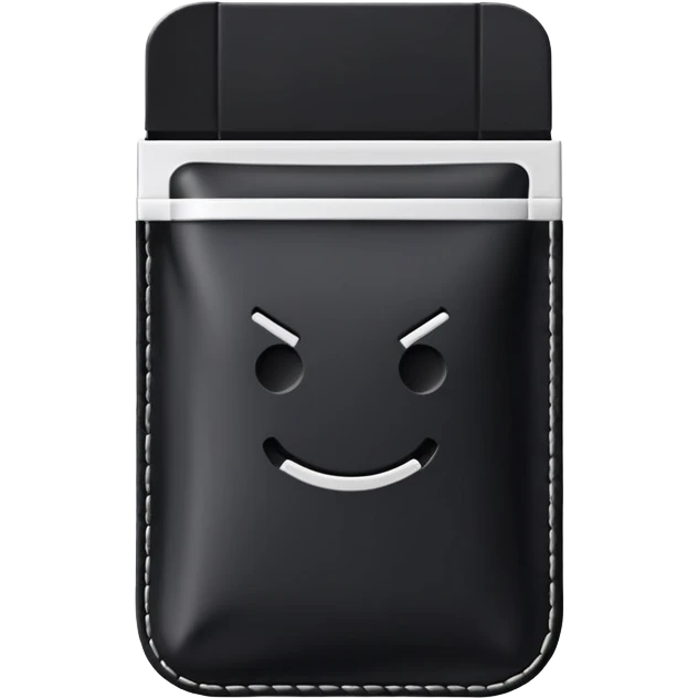 make an snus/nicotine pouce imoji of a black pouce  emoji