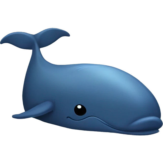 Whale sleeping bed emoji