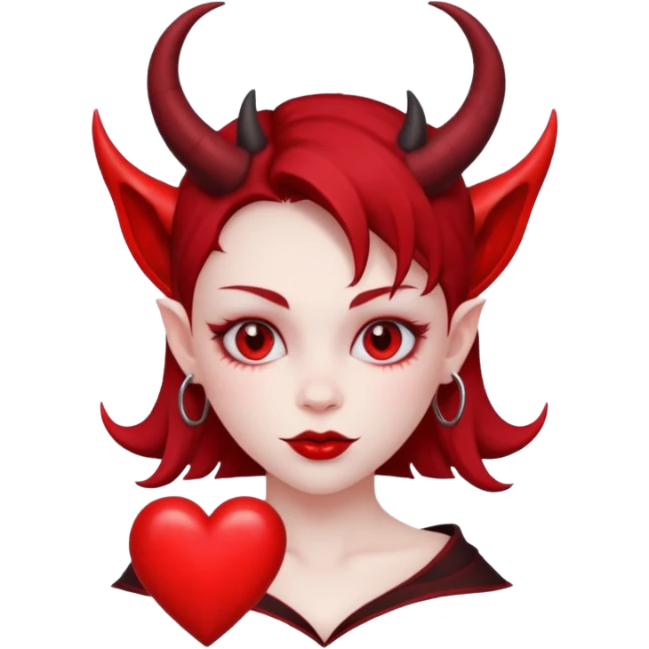 Devil girl is heart  emoji