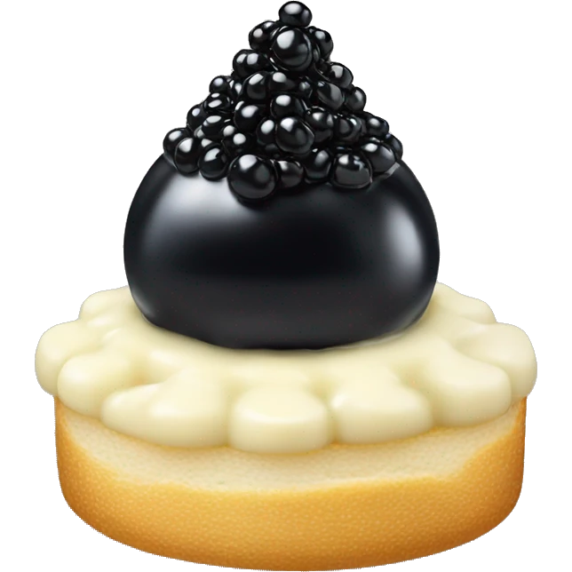 caviar with cream chesse emoji