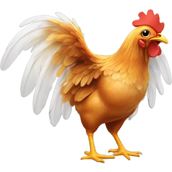 Chicken wings with wings  emoji