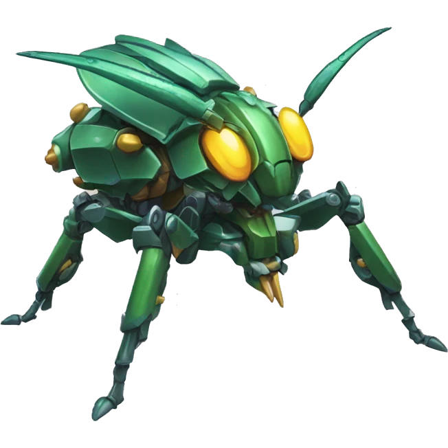Spiky Medabot-Beetle-Dragon-Mecha emoji
