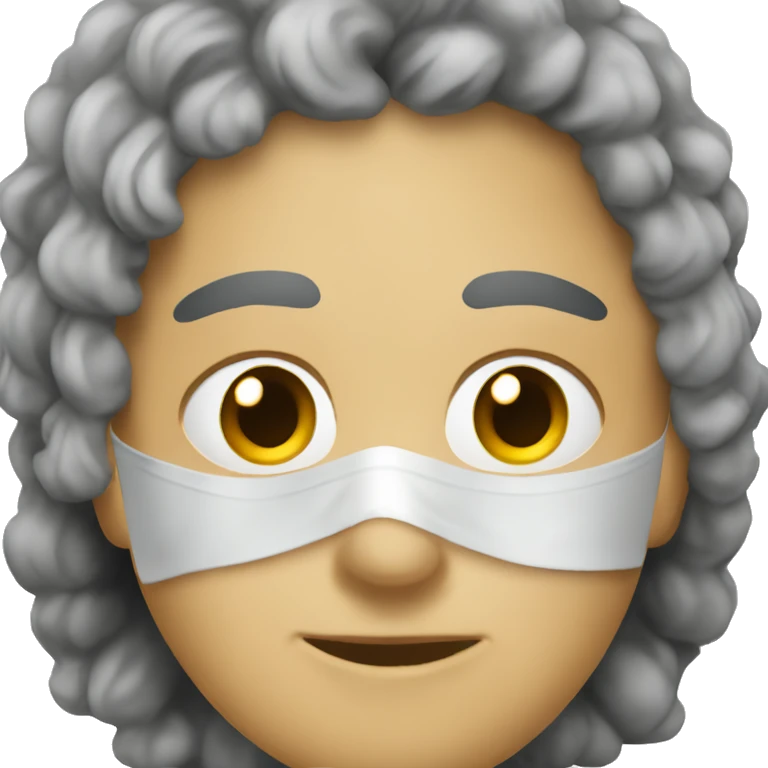Persona con máscara emoji