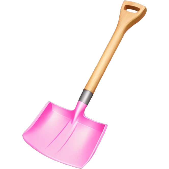 Pink garden shovel emoji