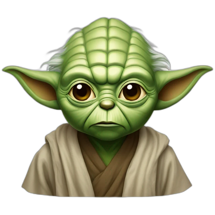 crazy yoda star war emoji