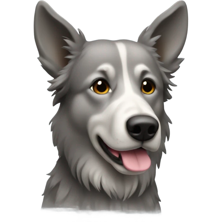 Norwegian moose dog grey emoji