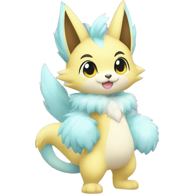 Anthro-Pastel-Fur-Sona-Chibi-Shiny-Fakémon full body emoji