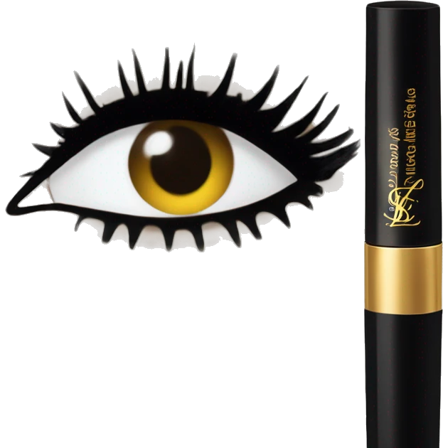 Yves Saint Laurent mascara emoji