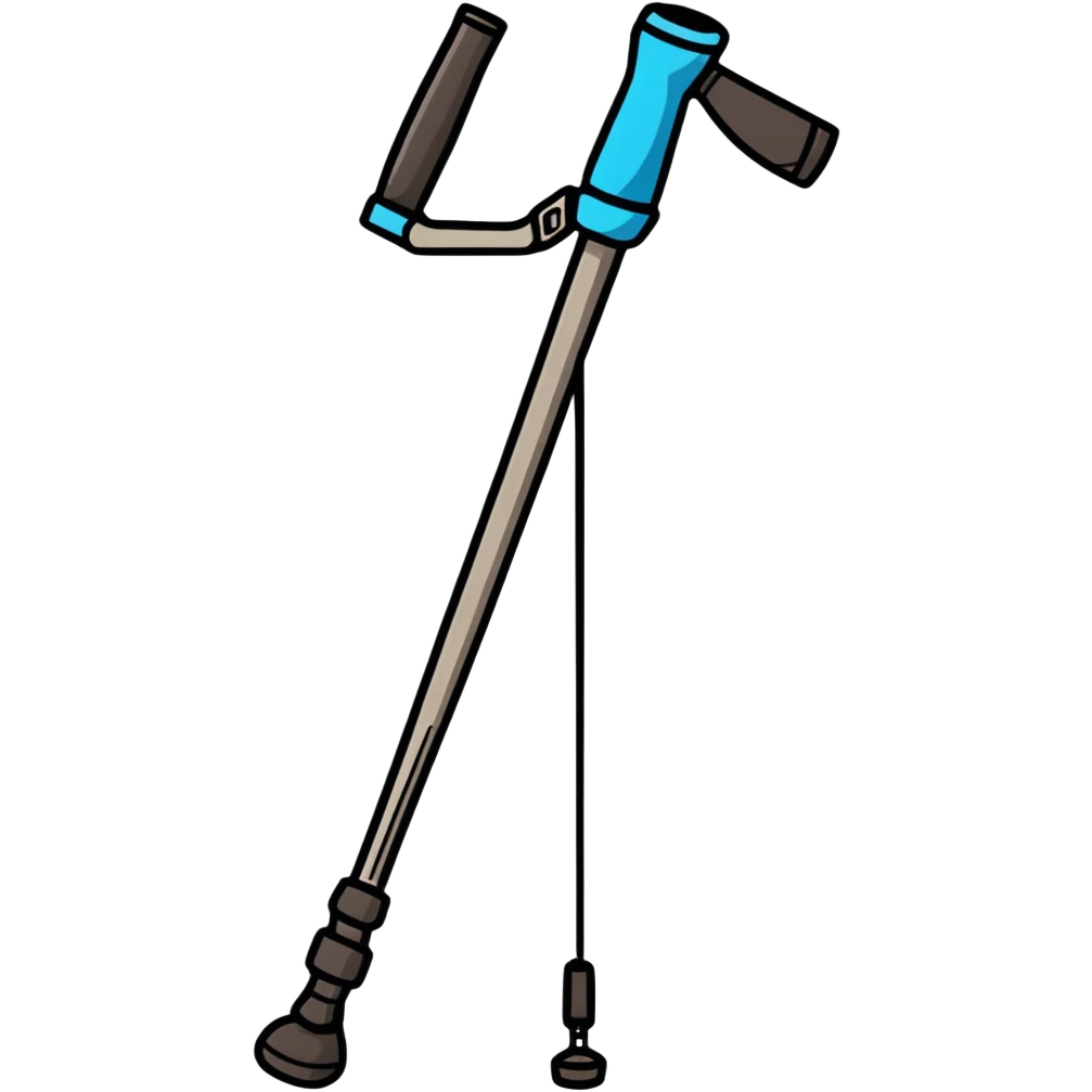 hiking poles, trekking poles emoji