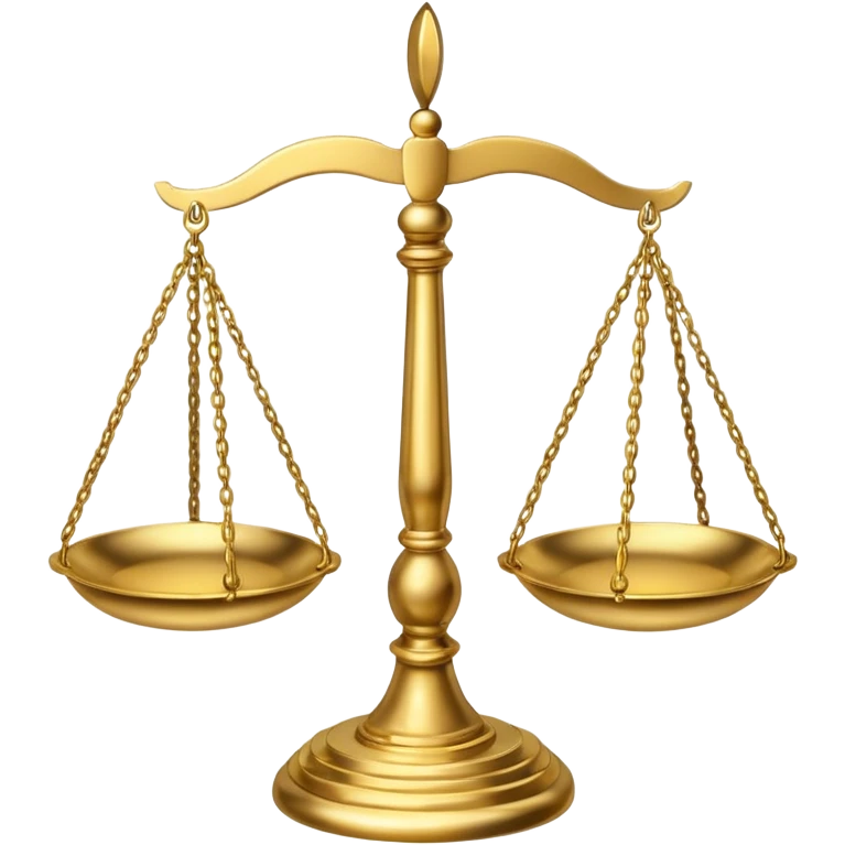 Courtroom Items, Scales of Justice – balance symbol of fairness

 emoji