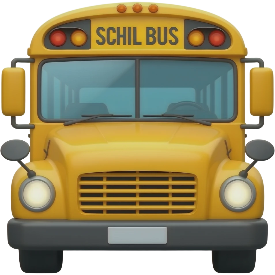 School bus emoji