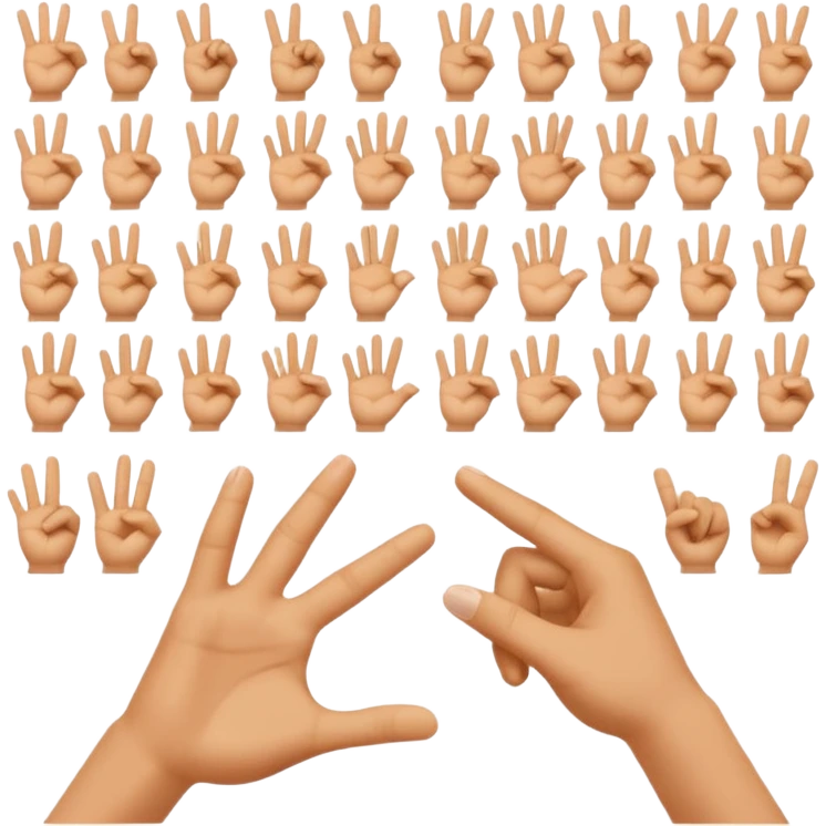 25 in sign language emoji