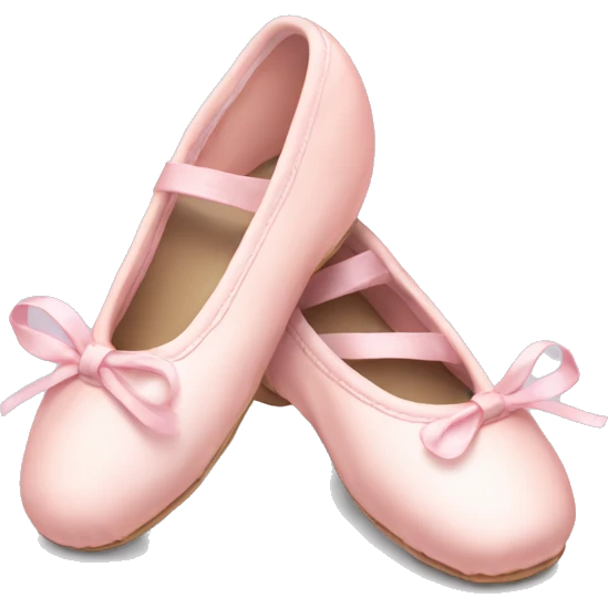 Pale pink ballet shoes emoji