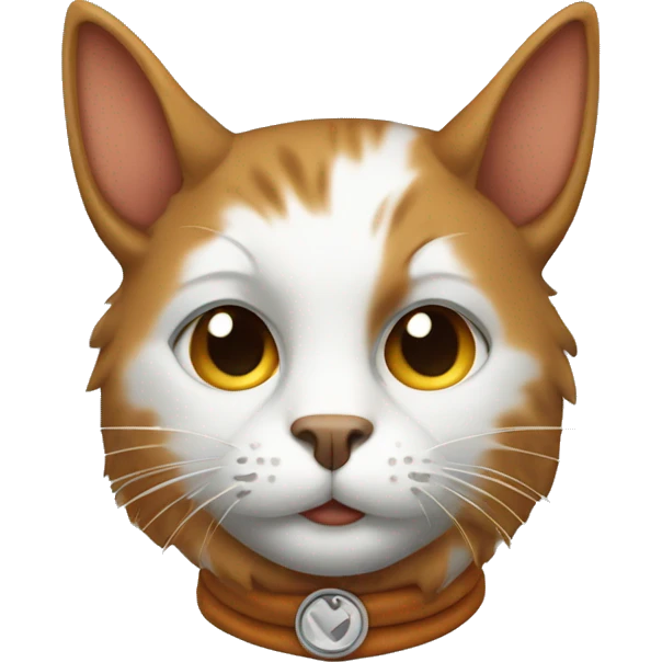 cat dressed as bevo emoji