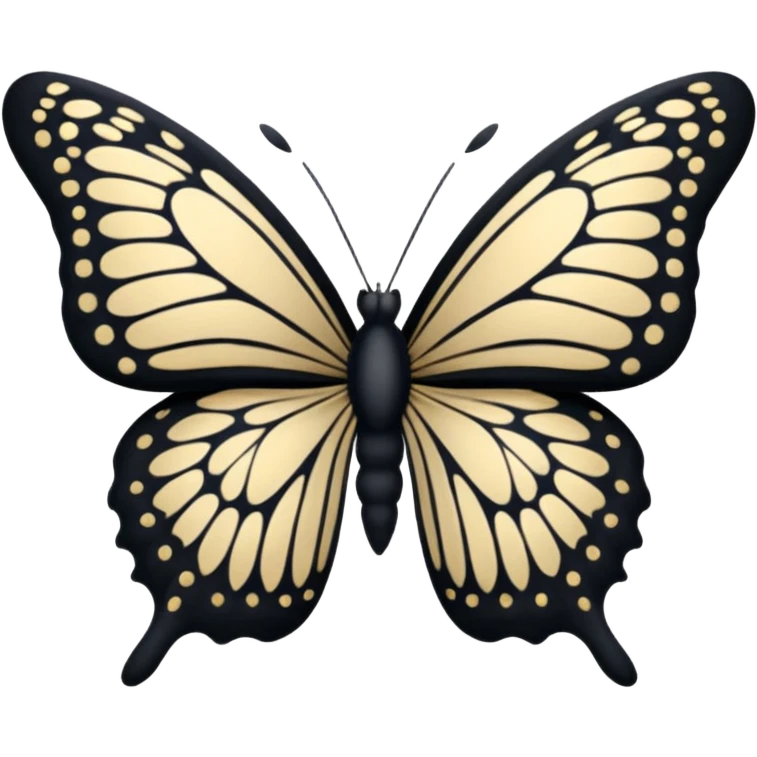 black butterlfy emoji