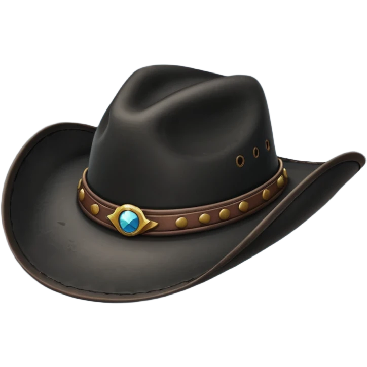 black cowboy hat emoji