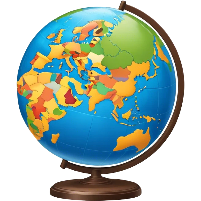a globe with europe in the middle emoji
