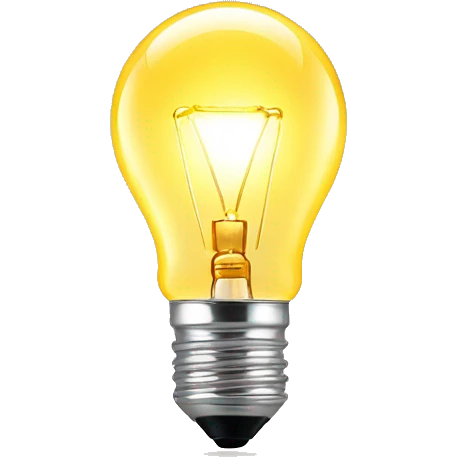 exposed incandescent light bulb on a long and tall light stand emoji