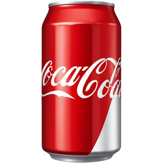 Draw a classic Coca-Cola can with red label & white script logo. emoji