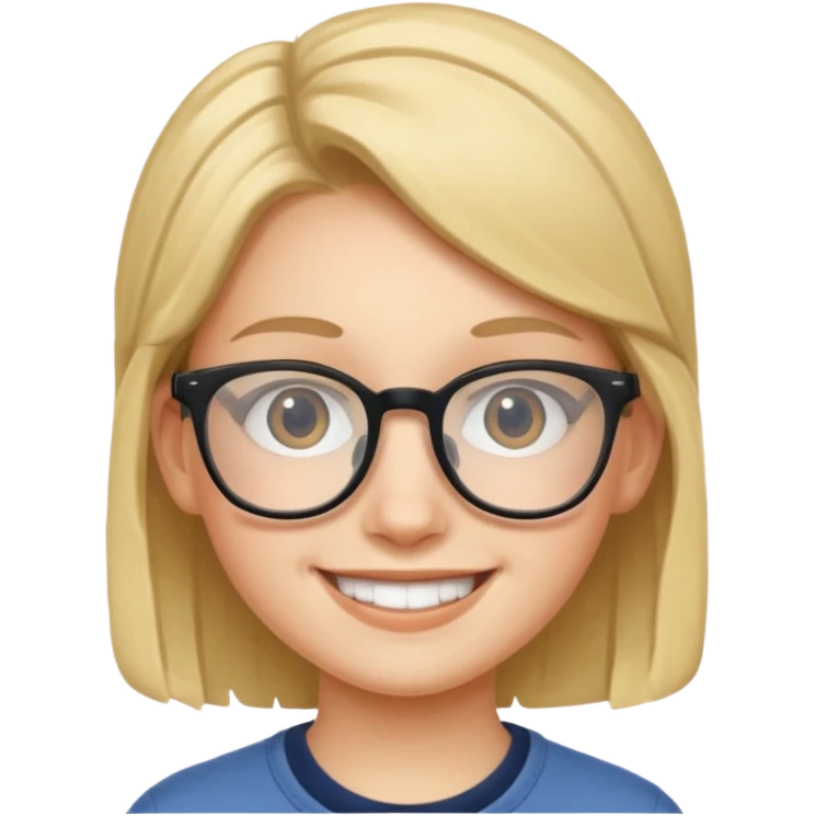 Glasses Wearing Teen emoji