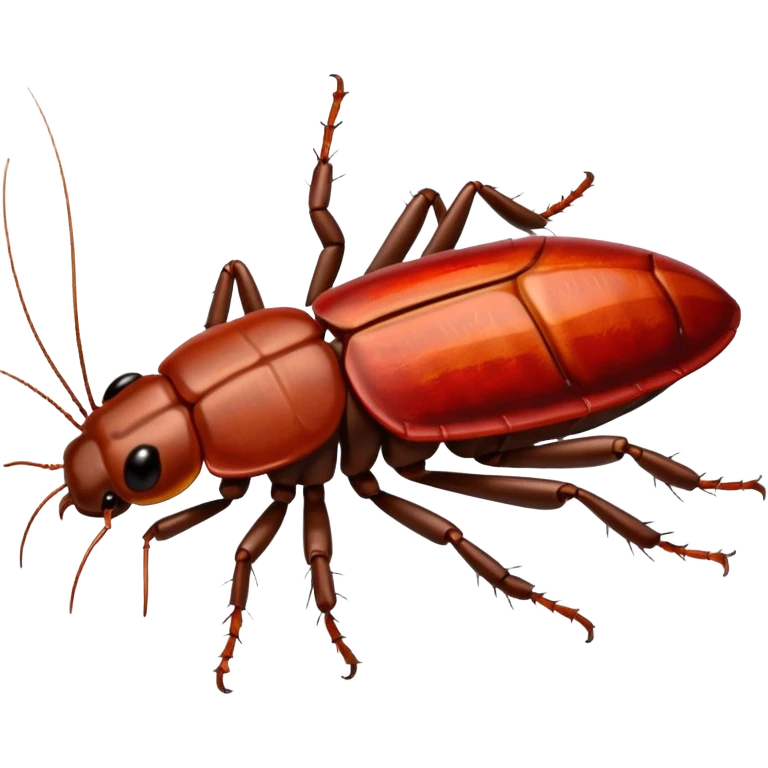 cockroach with "RED" written on its back emoji