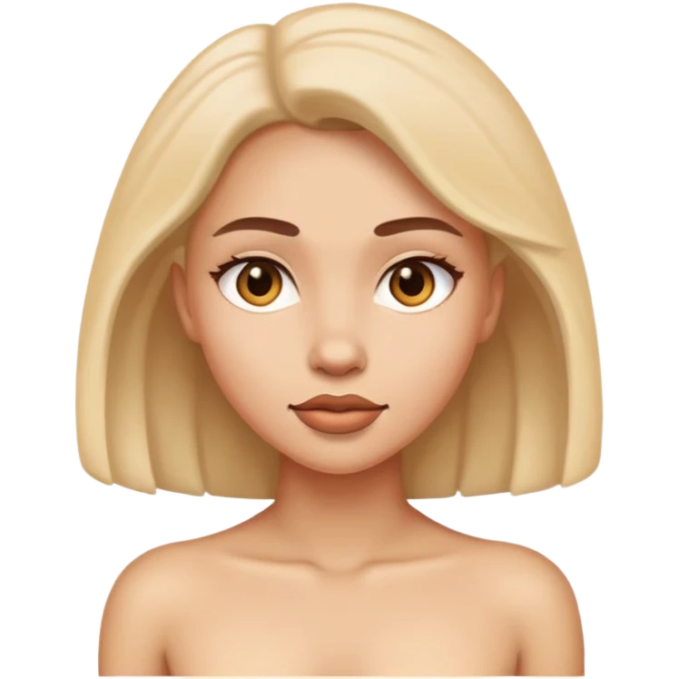 naked woman with vagina emoji