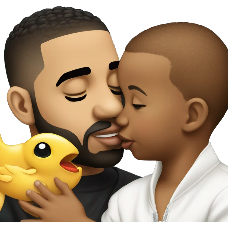 Drake kissing a baby emoji