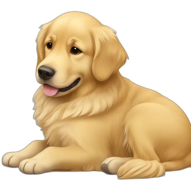golden retriver hug emoji
