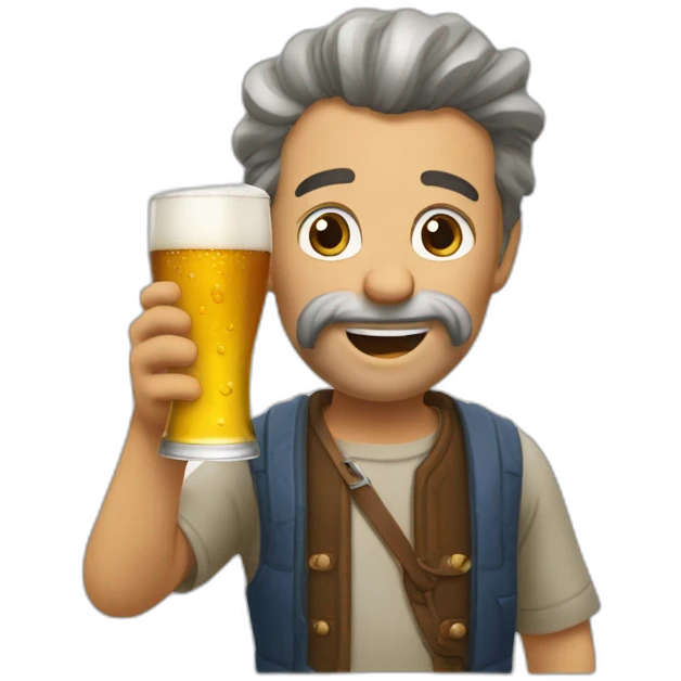 Omer simsons qui boit une biere emoji