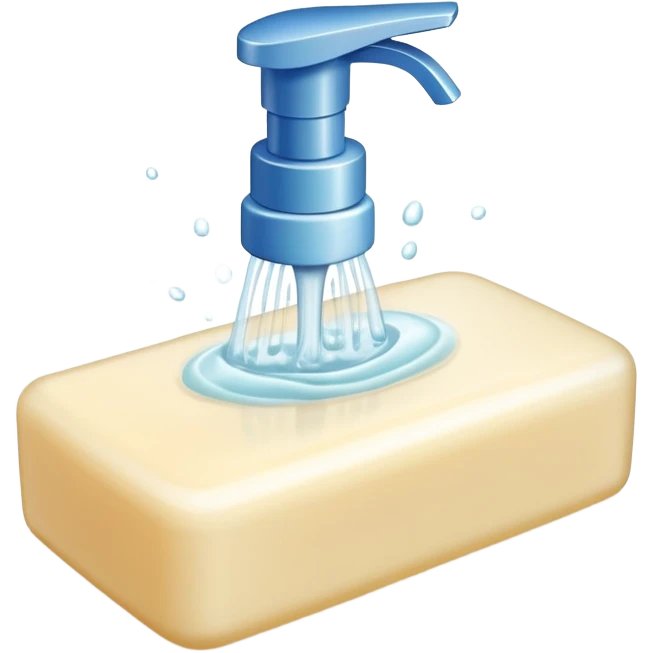soap and handwashing for hygiene emoji