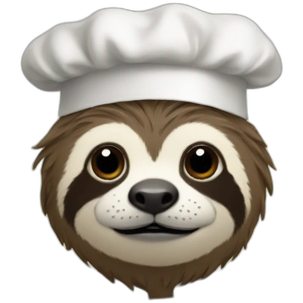 chef sloth emoji
