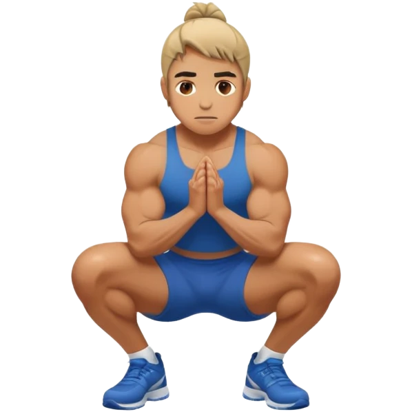Squatting emoji